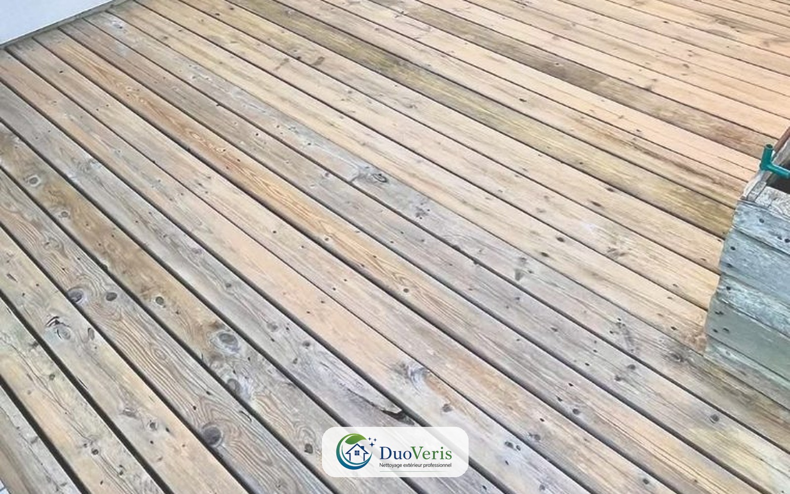 Terrasse bois après nettoyage DuoVeris